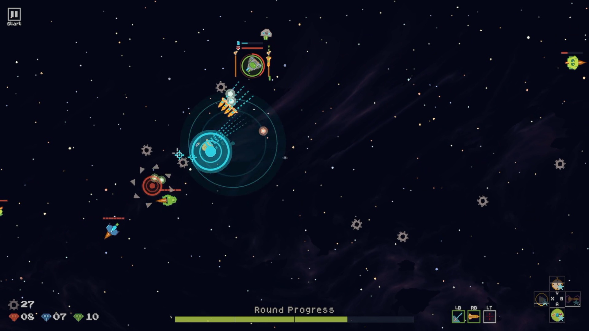 LaserWaves Barrage ability in combat